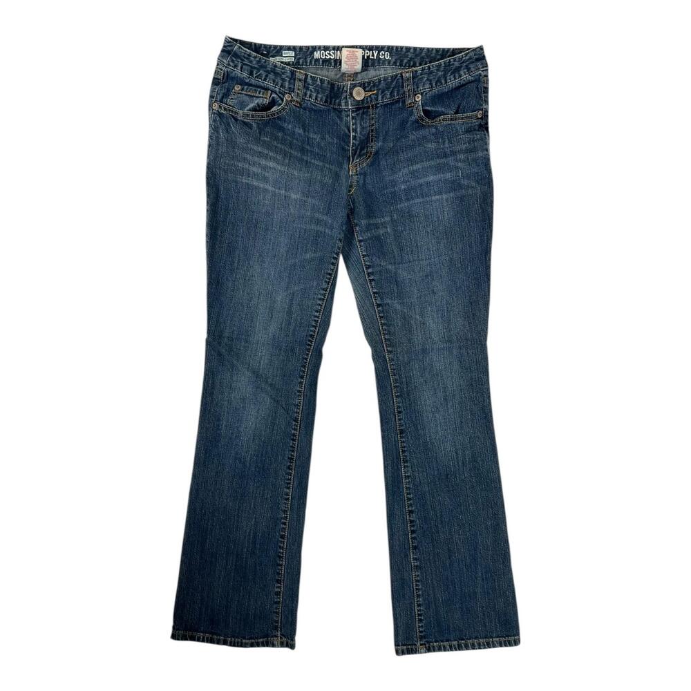Mossimo Supply Co. Bootcut Jeans Women's 11 S Blue Low Rise Stretch Denim